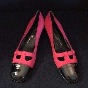 Beautiful Suede Ferragamo heels